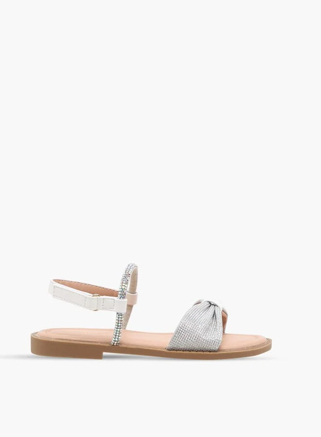 جونيورز صنادل بناتي مزينة بإغلاق لاصق تشكيلة رمضان